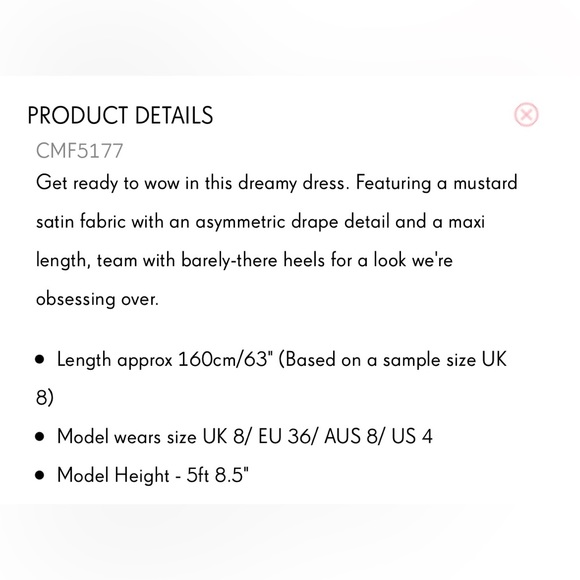 BRAND NEW Mustard Asymmetric Drape Detail Maxi Dress - Picture 4 of 7